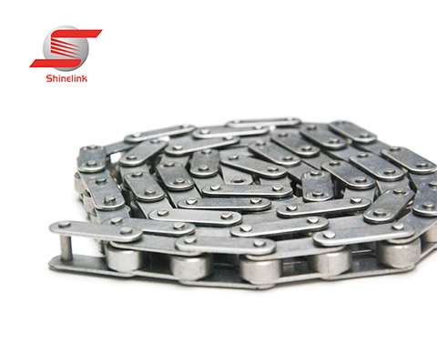 A series roller chain with straight side plate